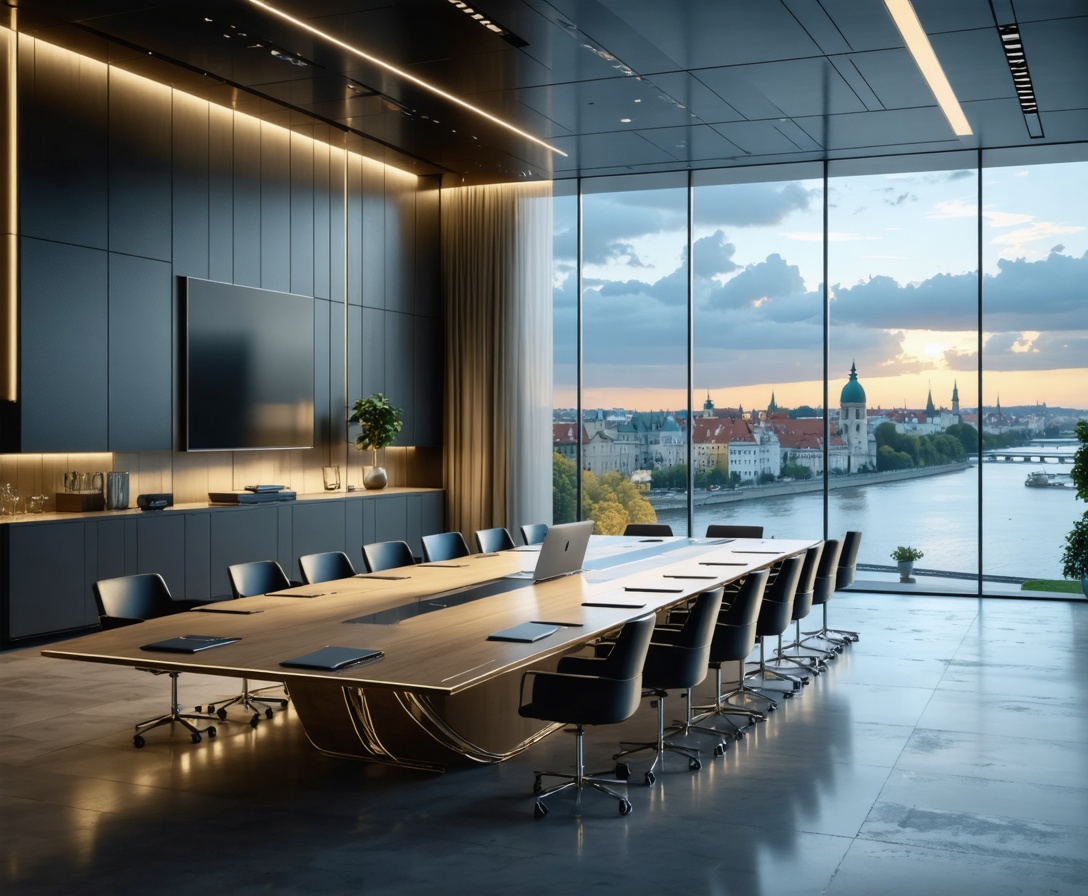 Moderná zasadačka Vektora Scale v Bratislave